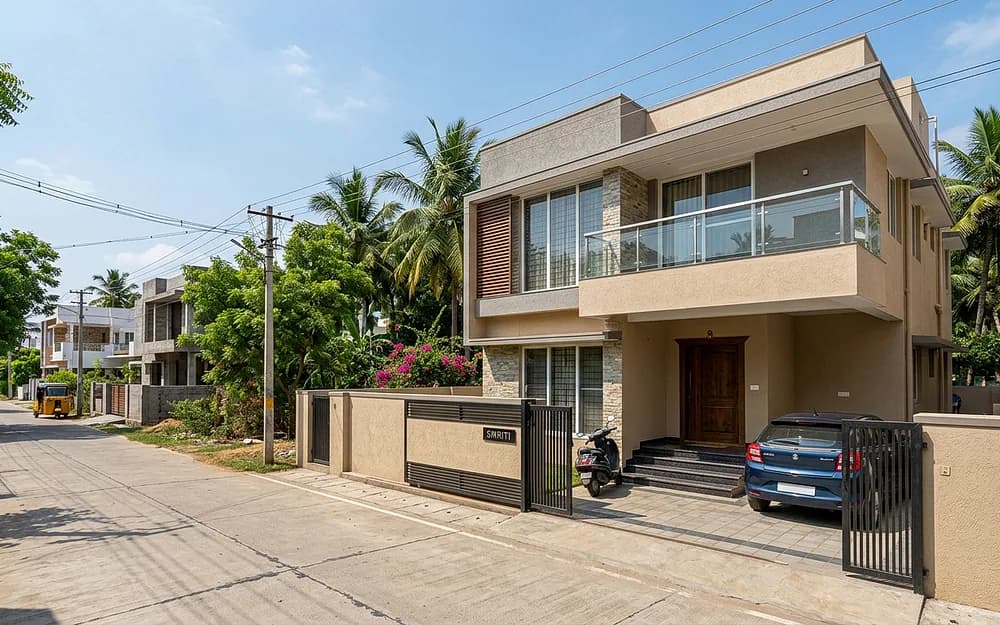 Modern independent house and residential building construction in Tamil Nadu by SCE Developers